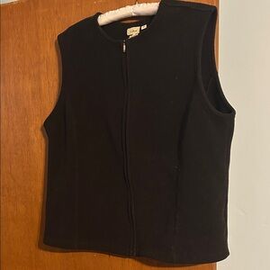 L.L. Bean Classic Black Sleeveless Fleece